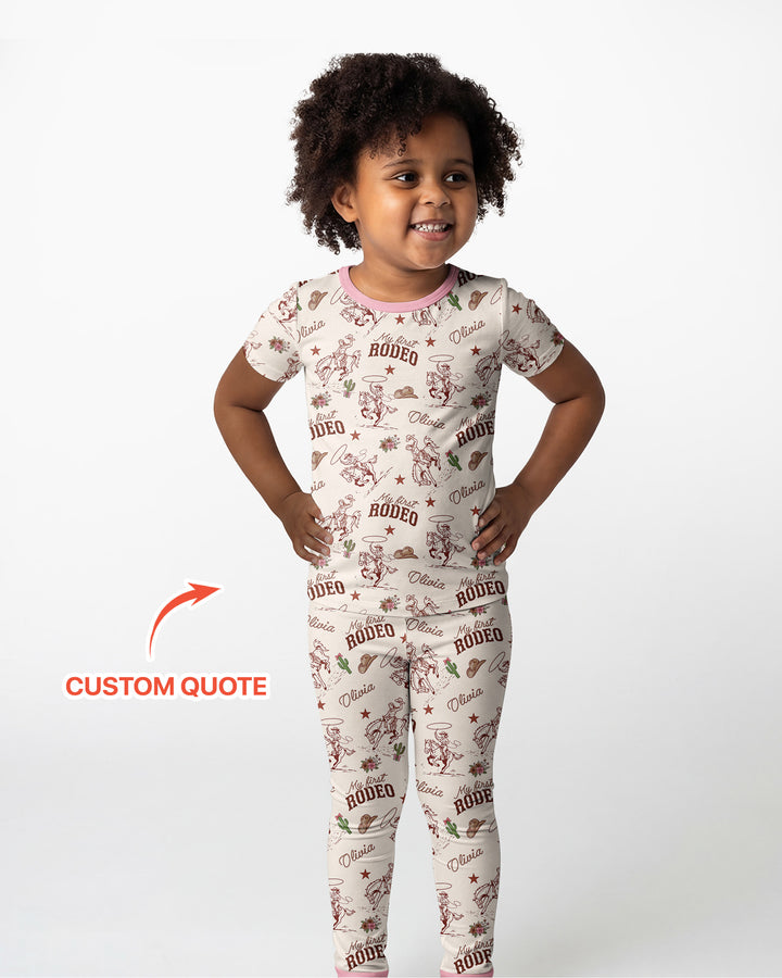 Zweiteiliges, kurzärmliges Pyjama-Set mit Marienkäfern