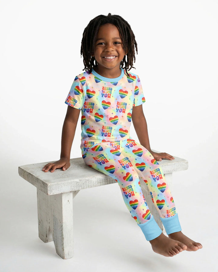 Zweiteiliges, kurzärmliges Pyjama-Set mit Marienkäfern
