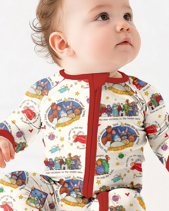 Gerippte Babykleidung mit individuellem Foto - Weich &amp; Skizzenhaft