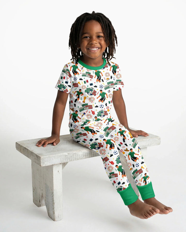 Zweiteiliges, kurzärmliges Pyjama-Set mit Marienkäfern