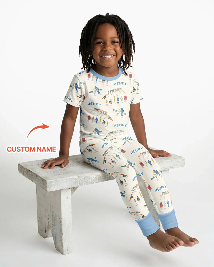 Zweiteiliges, kurzärmliges Pyjama-Set mit Marienkäfern