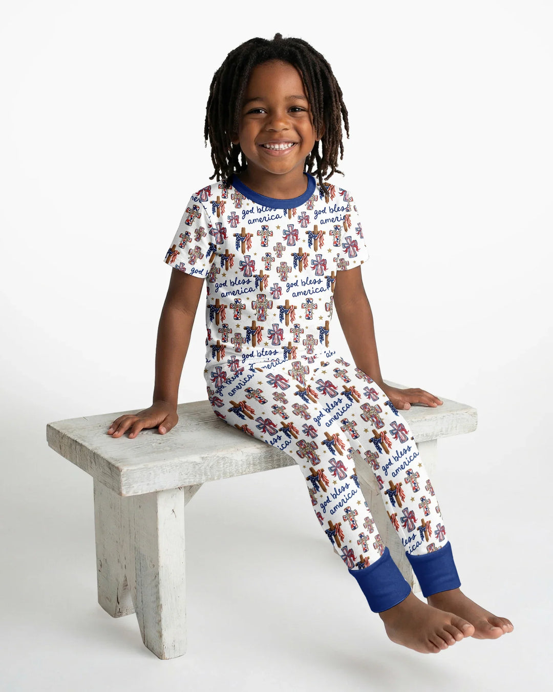 Zweiteiliges, kurzärmliges Pyjama-Set mit Marienkäfern