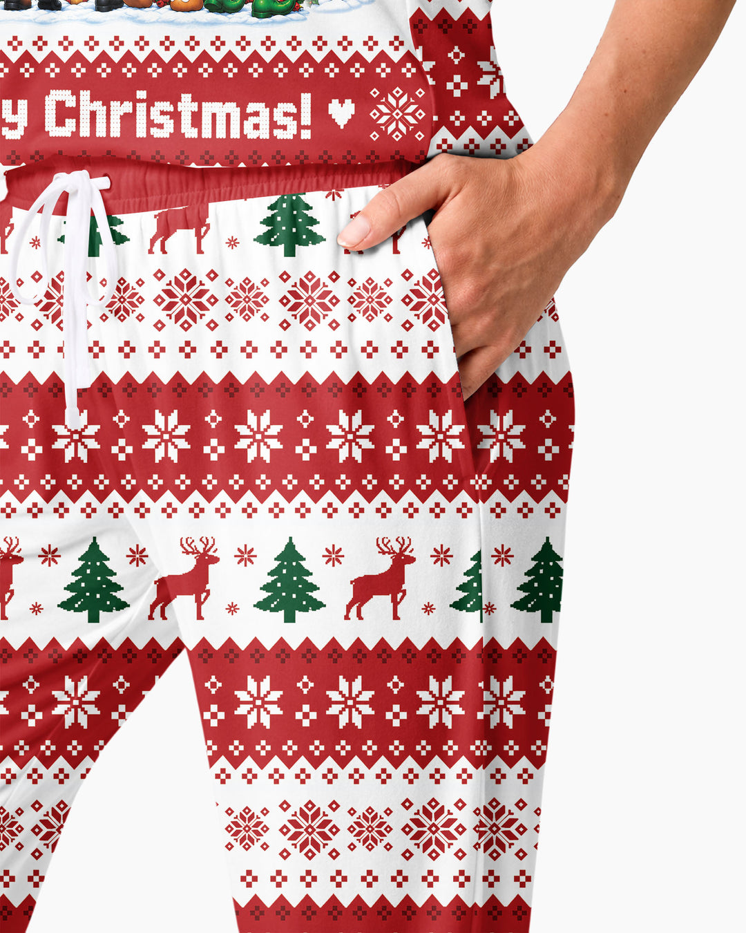 We Wish You Nothing Butt A Merry Christmas Bamboo Women Pajama Set