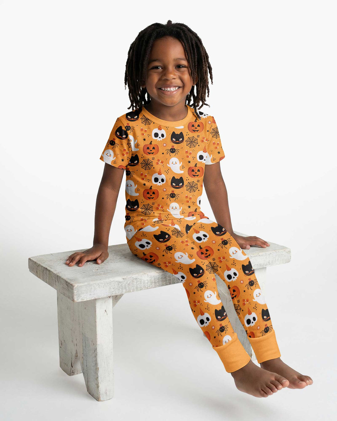 Halloween Party Bamboo Two Piece Short Sleeve Pajama Set