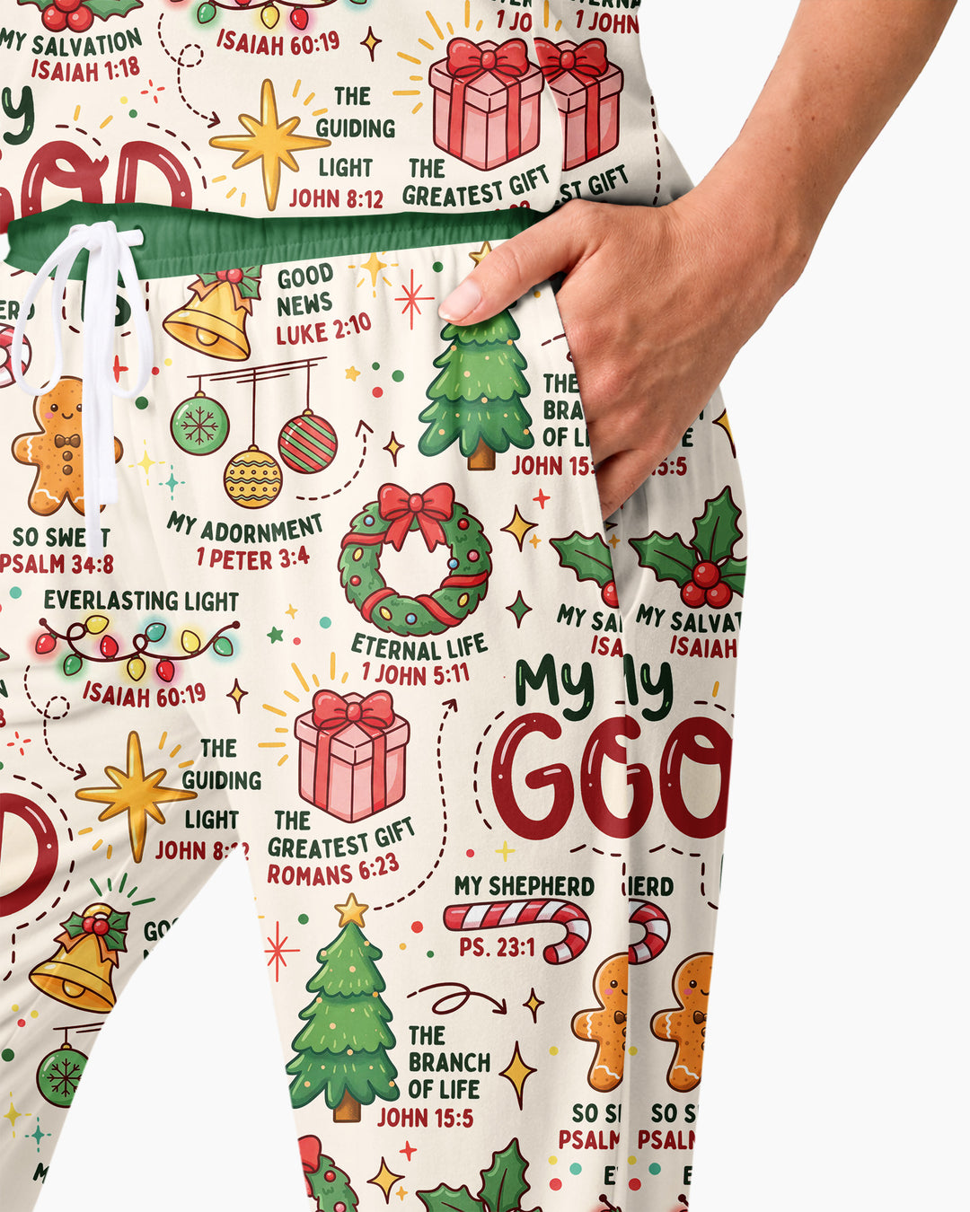 Christmas My God Is Bamboo Women Pajama Set