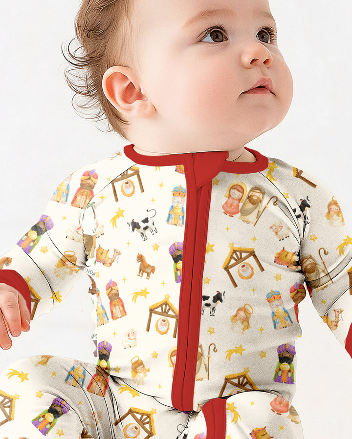 Gerippte Babykleidung mit individuellem Foto - Weich &amp; Skizzenhaft