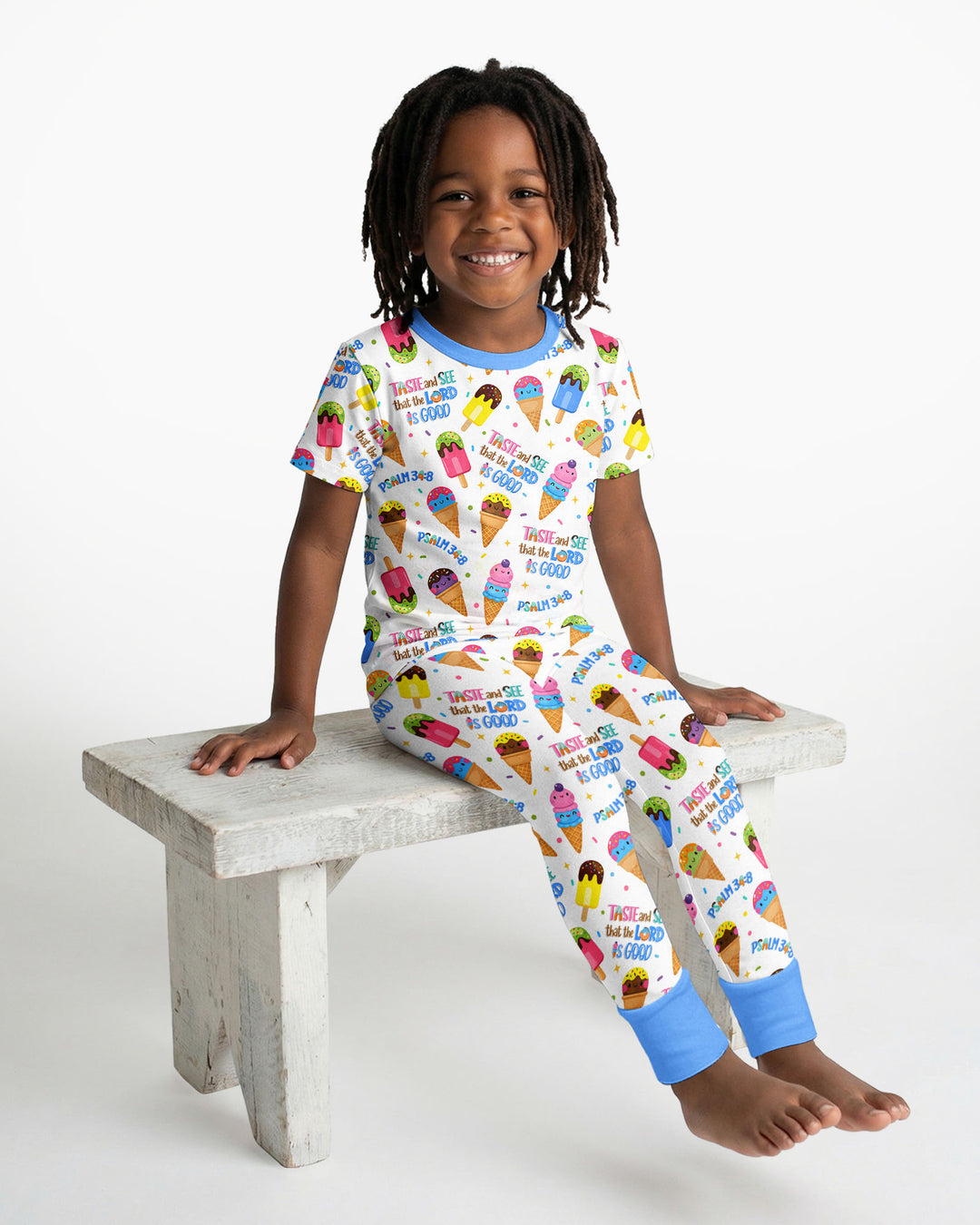Zweiteiliges, kurzärmliges Pyjama-Set mit Marienkäfern