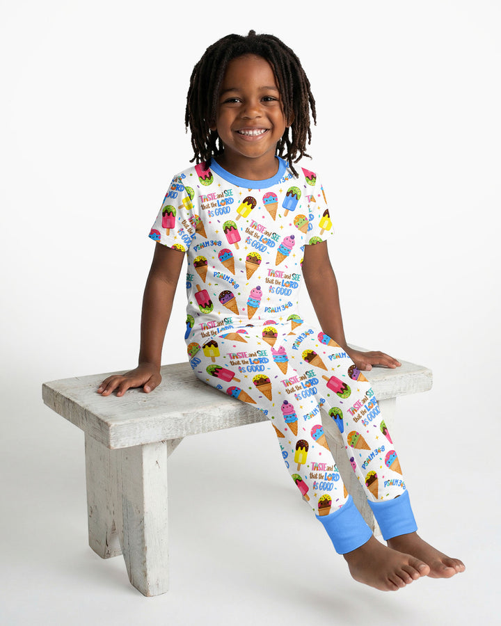 Zweiteiliges, kurzärmliges Pyjama-Set mit Marienkäfern