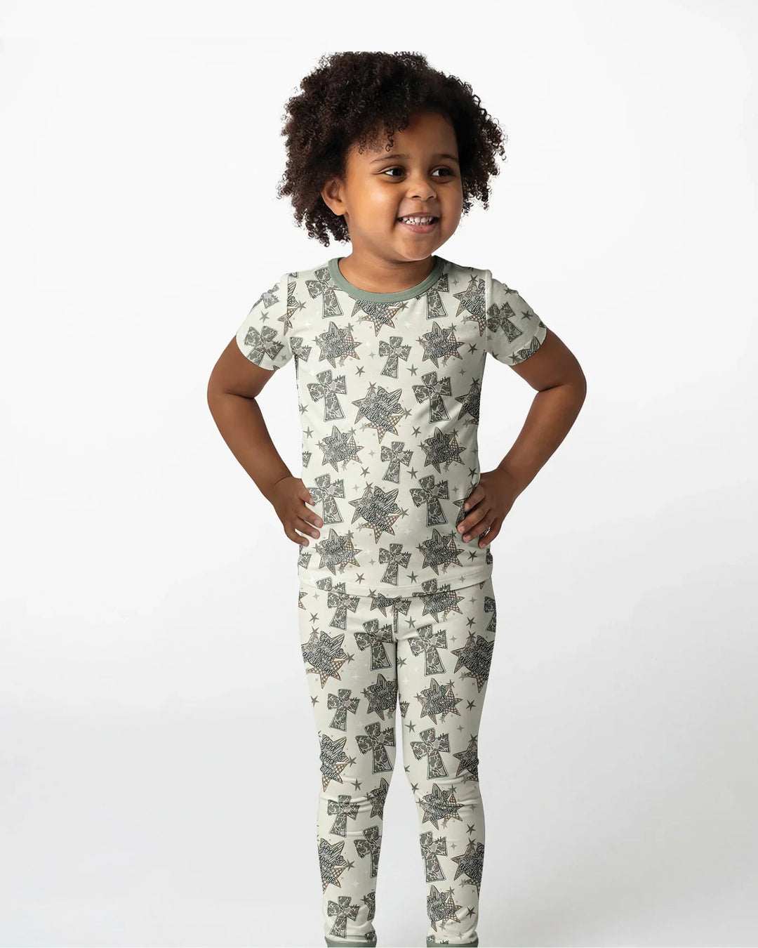 Zweiteiliges, kurzärmliges Pyjama-Set mit Marienkäfern