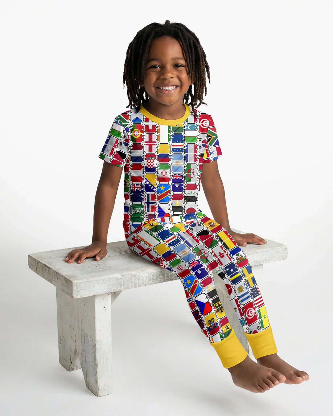 Zweiteiliges, kurzärmliges Pyjama-Set mit Marienkäfern