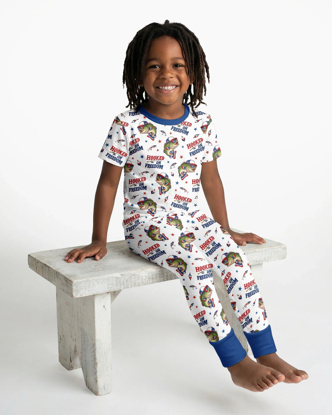 Zweiteiliges, kurzärmliges Pyjama-Set mit Marienkäfern