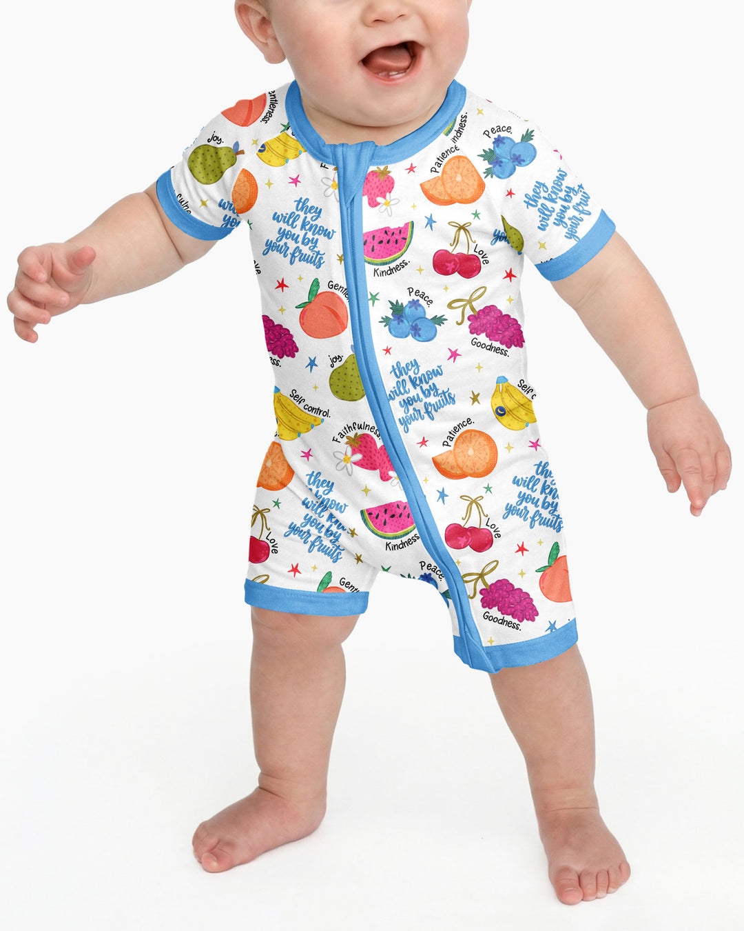They Will Know You By Your Fruits Bamboo Shorty Zippy