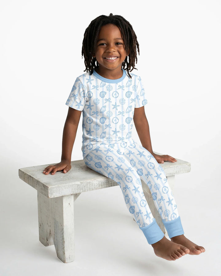 Zweiteiliges, kurzärmliges Pyjama-Set mit Marienkäfern