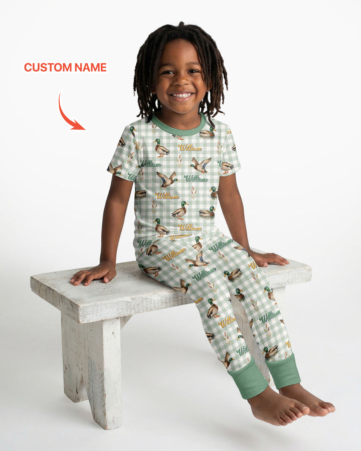 Zweiteiliges, kurzärmliges Pyjama-Set mit Marienkäfern