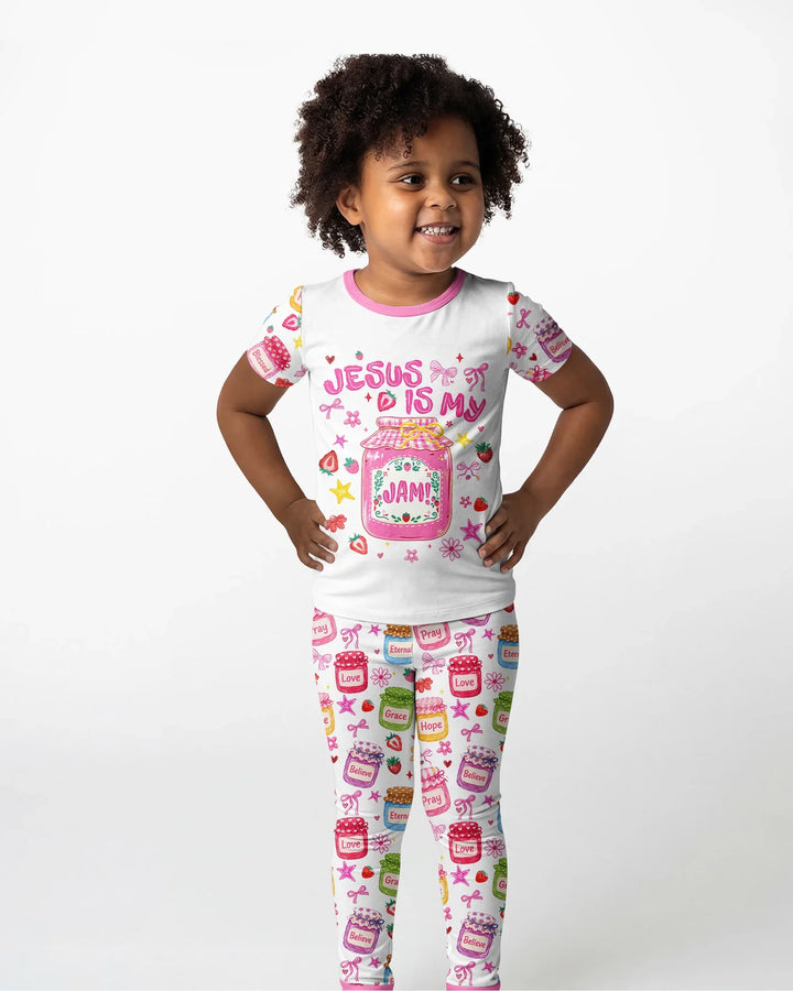 Zweiteiliges, kurzärmliges Pyjama-Set mit Marienkäfern