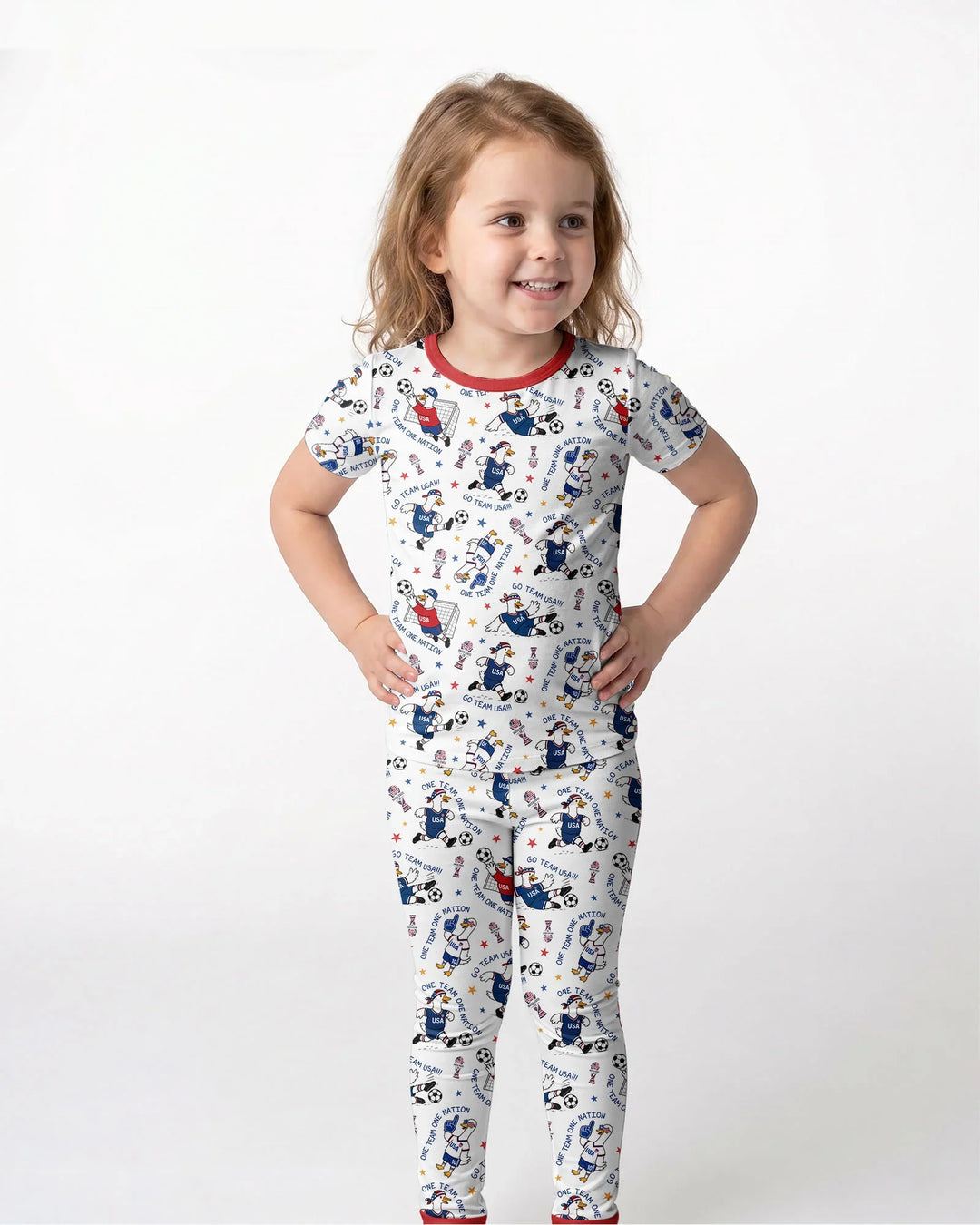 Zweiteiliges, kurzärmliges Pyjama-Set mit Marienkäfern