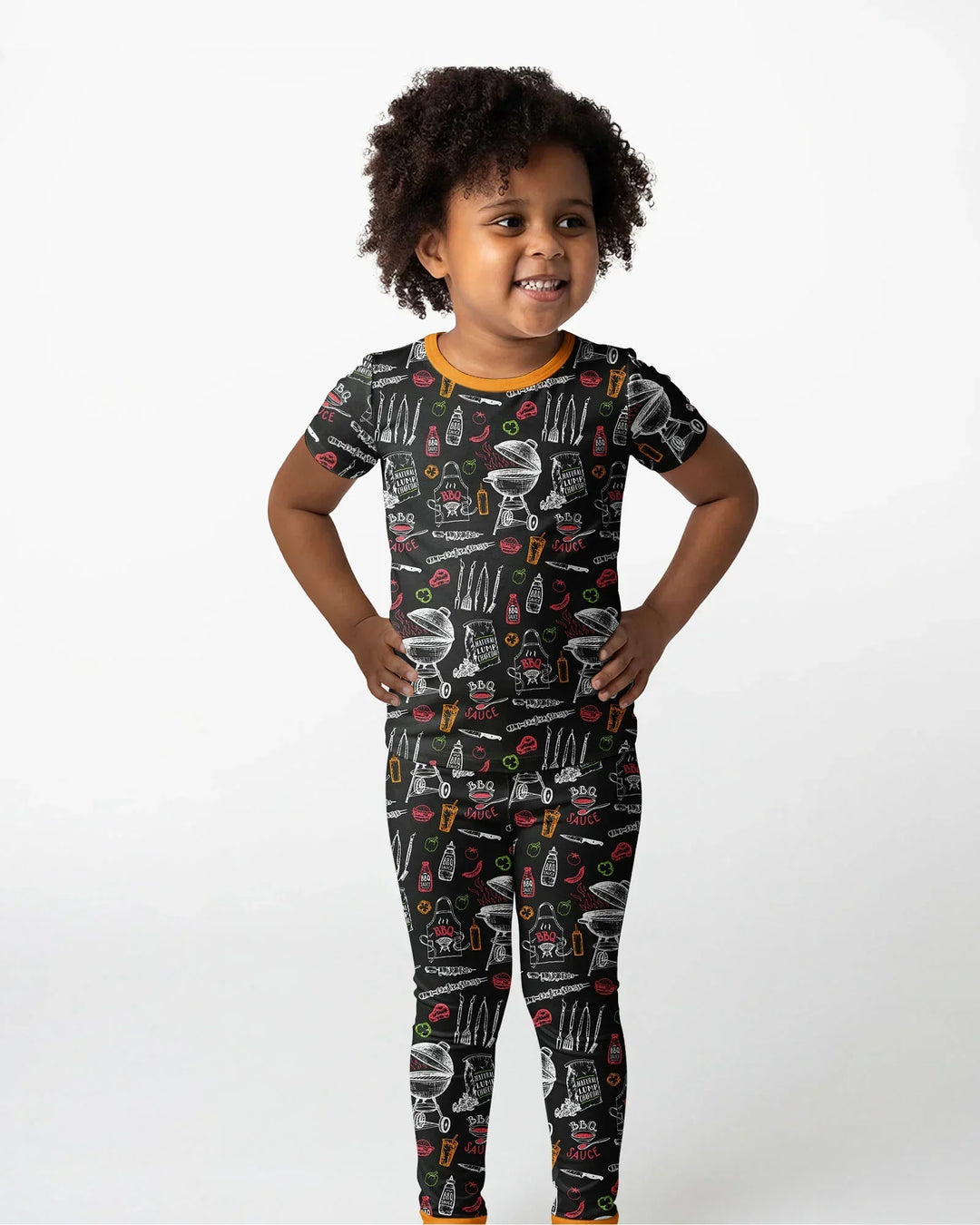 Zweiteiliges, kurzärmliges Pyjama-Set mit Marienkäfern