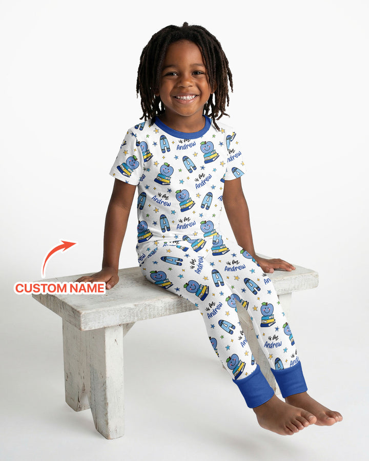 Zweiteiliges, kurzärmliges Pyjama-Set mit Marienkäfern