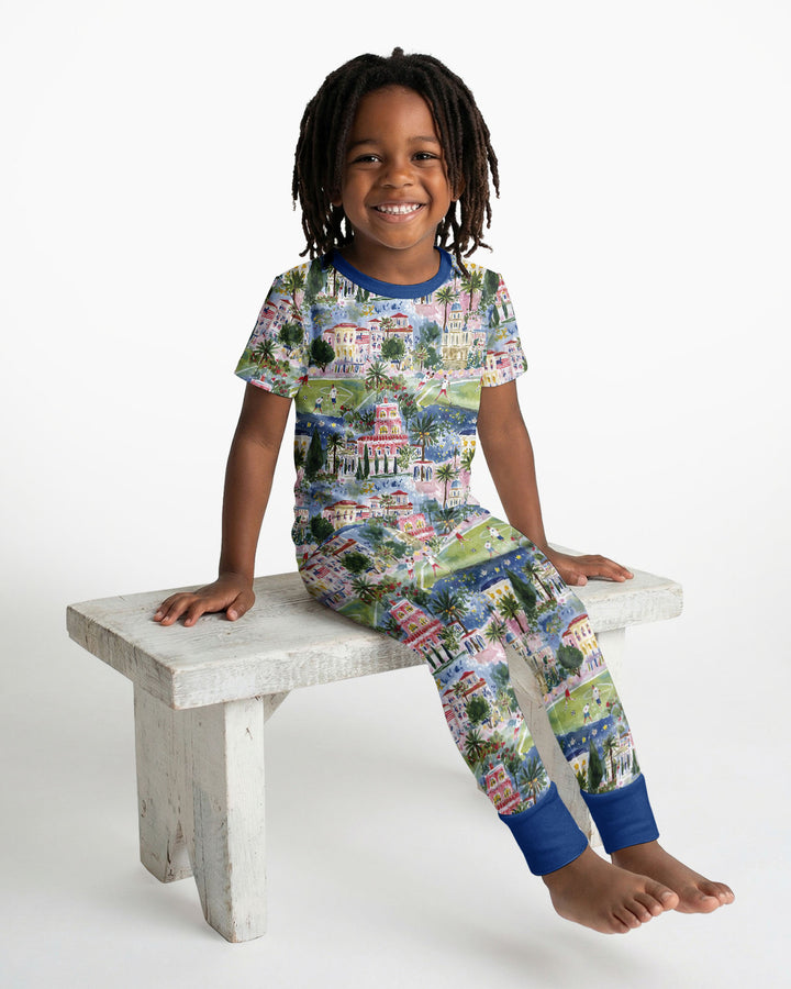 Zweiteiliges, kurzärmliges Pyjama-Set mit Marienkäfern
