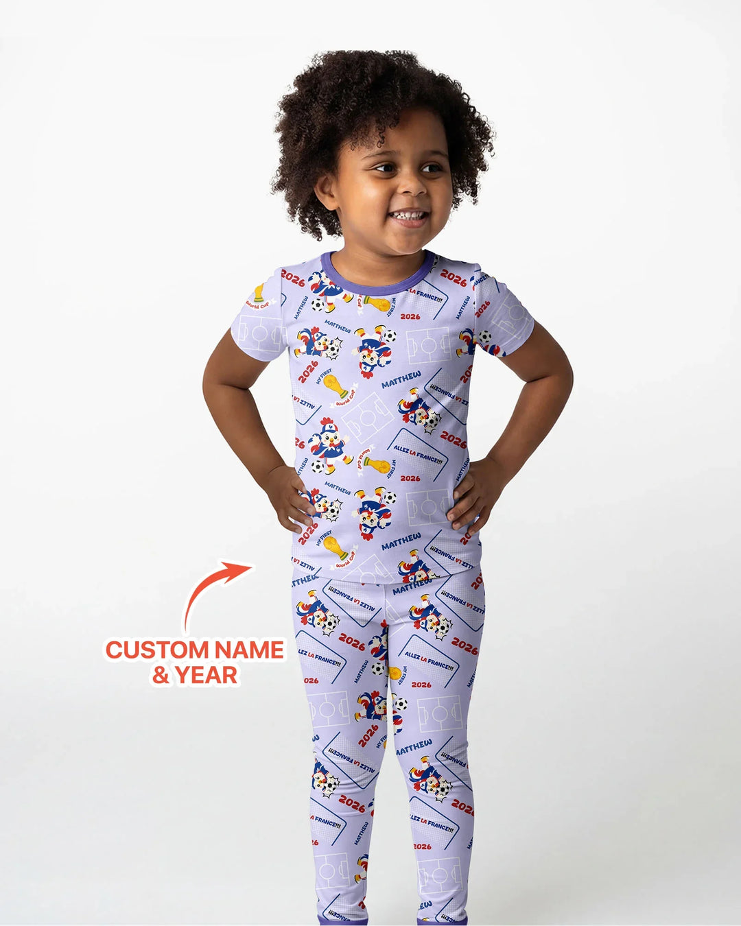 Zweiteiliges, kurzärmliges Pyjama-Set mit Marienkäfern