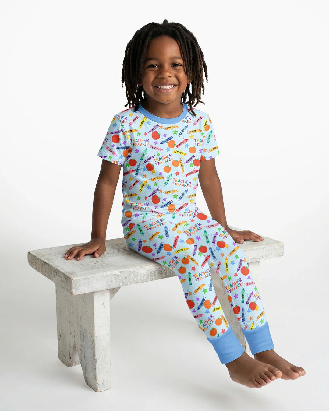 Zweiteiliges, kurzärmliges Pyjama-Set mit Marienkäfern