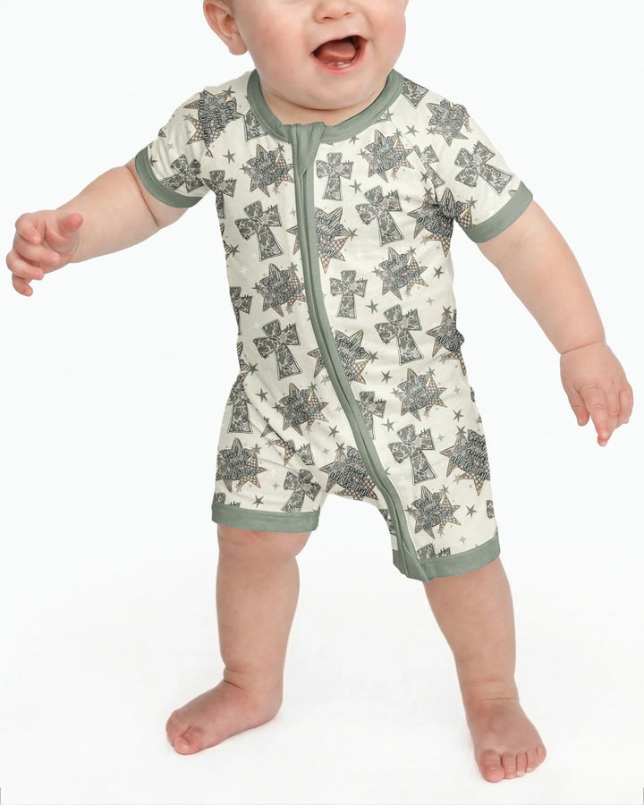 Camo God is Good Family Matching Bamboo Shorty Zippy