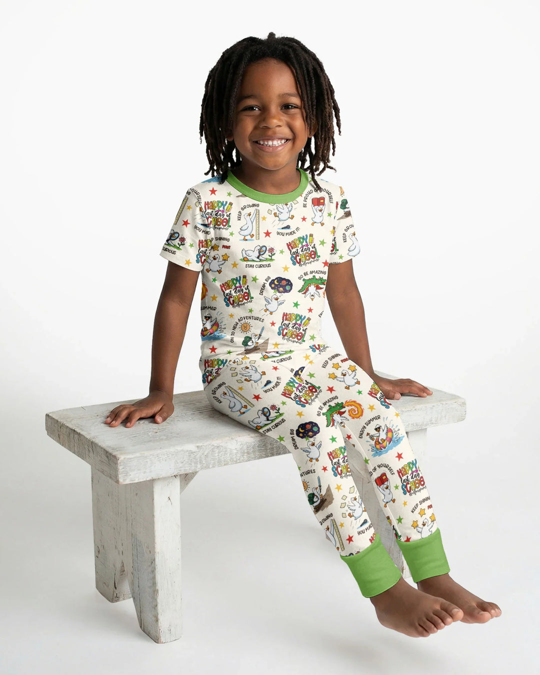 Zweiteiliges, kurzärmliges Pyjama-Set mit Marienkäfern