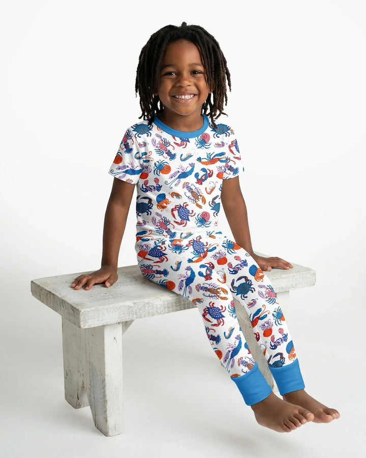 Zweiteiliges, kurzärmliges Pyjama-Set mit Marienkäfern