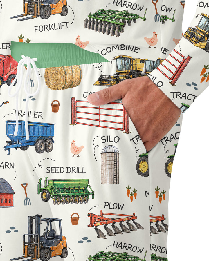 Little Farmer Bamboo Men's Pajama Set