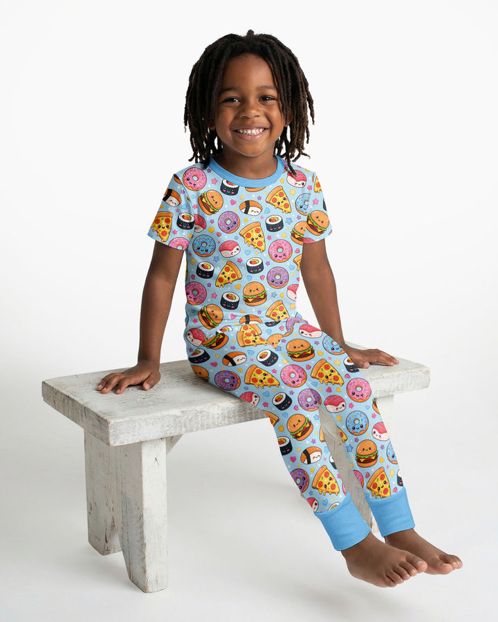 Zweiteiliges, kurzärmliges Pyjama-Set mit Marienkäfern