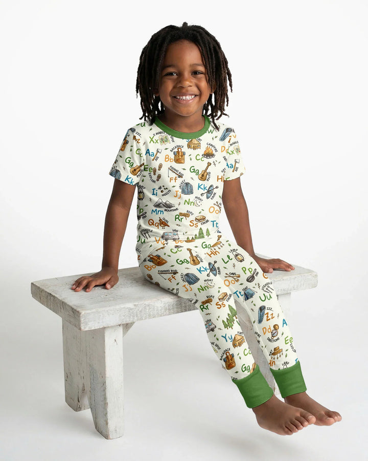 Zweiteiliges, kurzärmliges Pyjama-Set mit Marienkäfern
