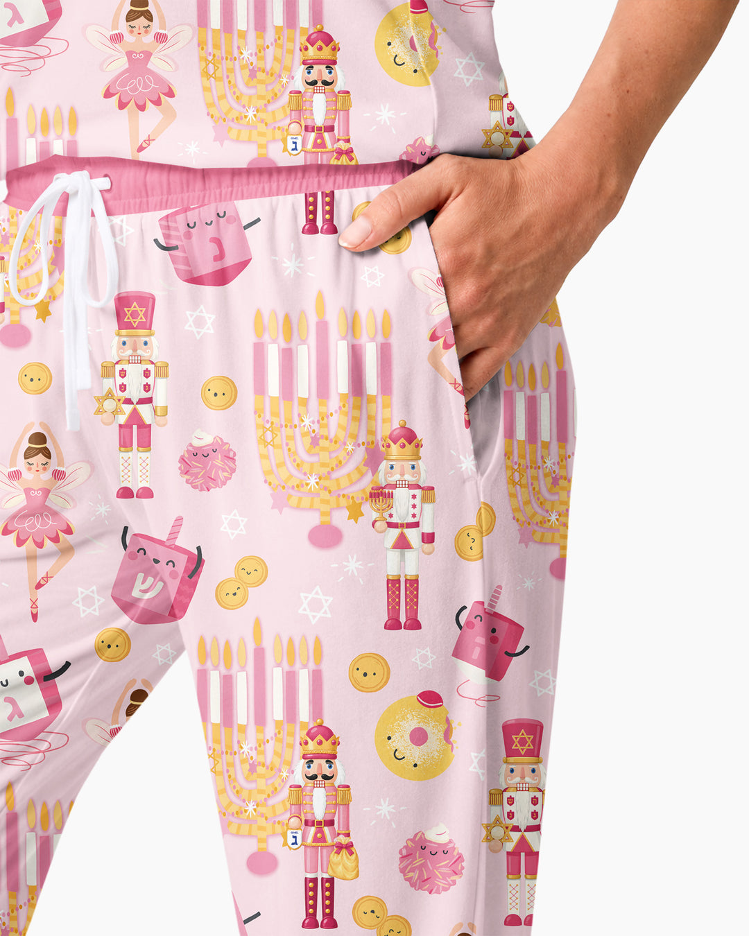 Hanukkah Nutcracker King Family Matching Bamboo Women Pajama Set