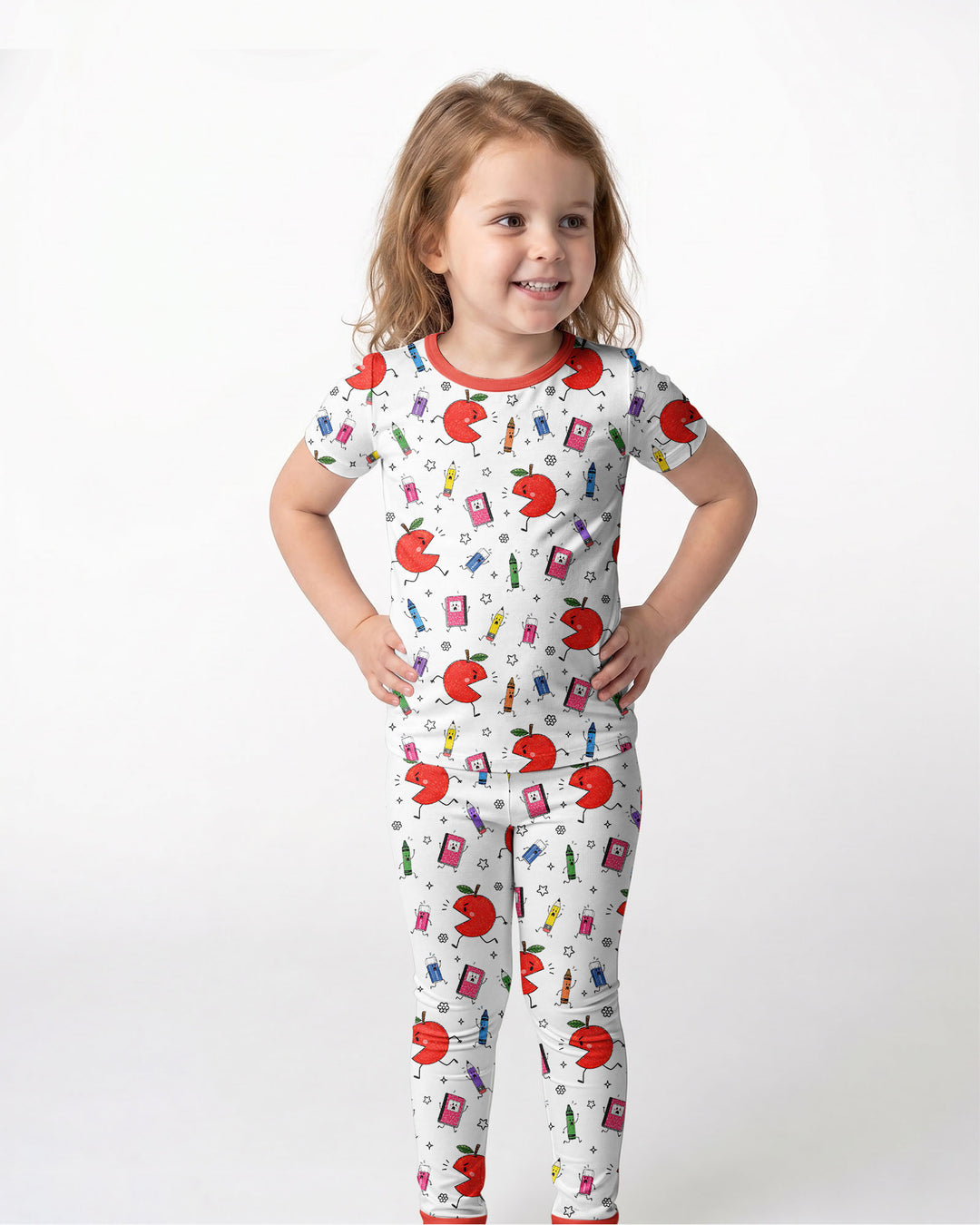 Zweiteiliges, kurzärmliges Pyjama-Set mit Marienkäfern