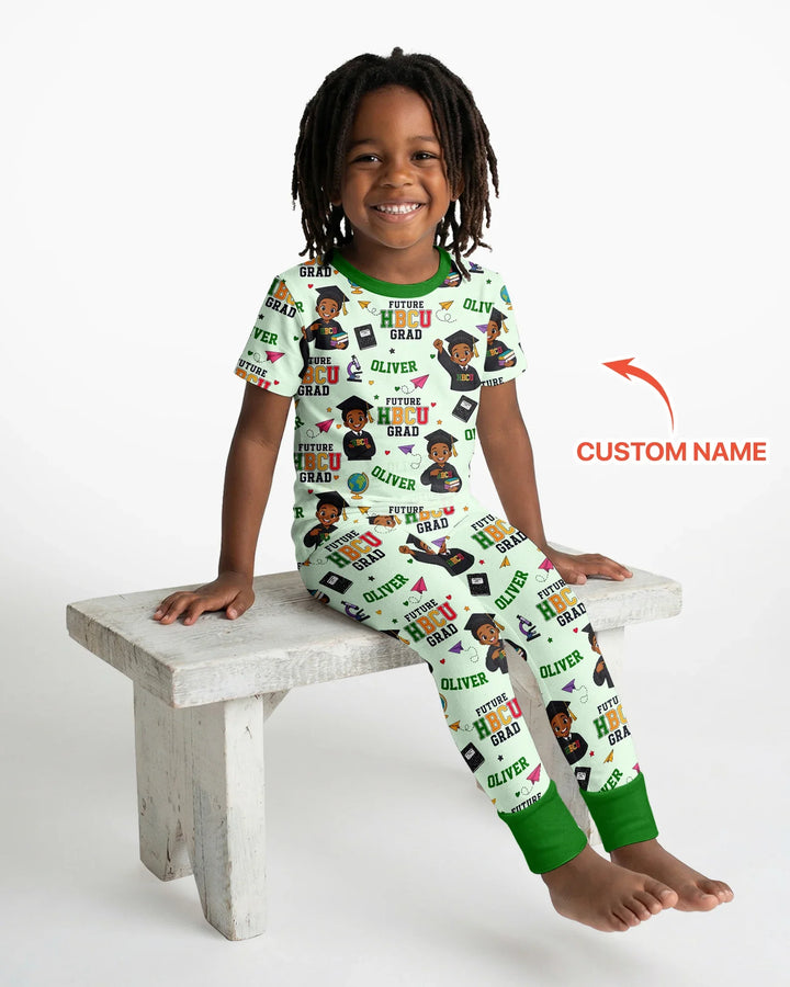 Zweiteiliges, kurzärmliges Pyjama-Set mit Marienkäfern