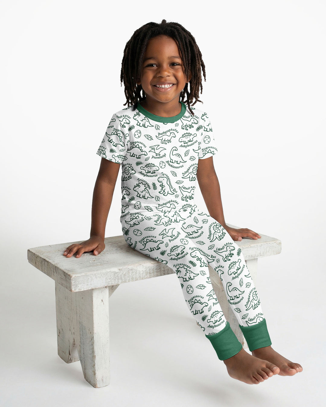 Zweiteiliges, kurzärmliges Pyjama-Set mit Marienkäfern