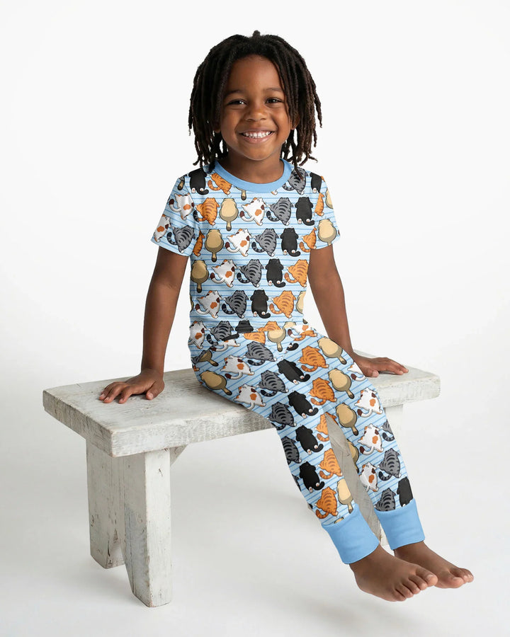 Zweiteiliges, kurzärmliges Pyjama-Set mit Marienkäfern