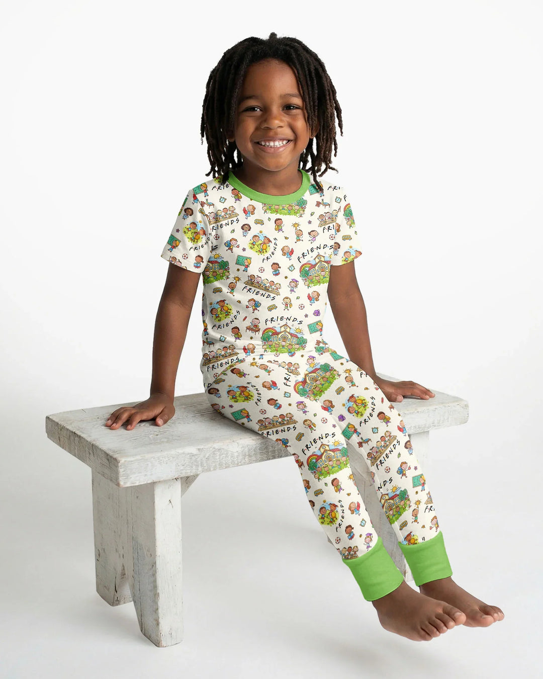 Zweiteiliges, kurzärmliges Pyjama-Set mit Marienkäfern