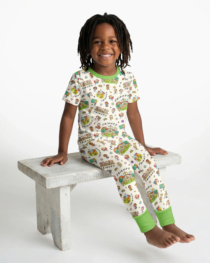 Zweiteiliges, kurzärmliges Pyjama-Set mit Marienkäfern
