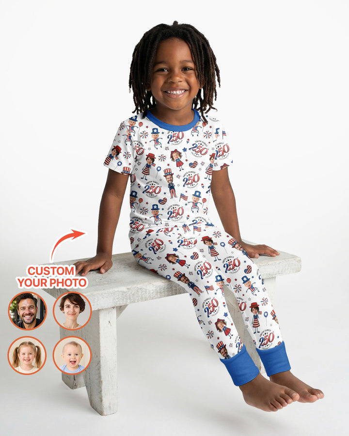 Zweiteiliges, kurzärmliges Pyjama-Set mit Marienkäfern