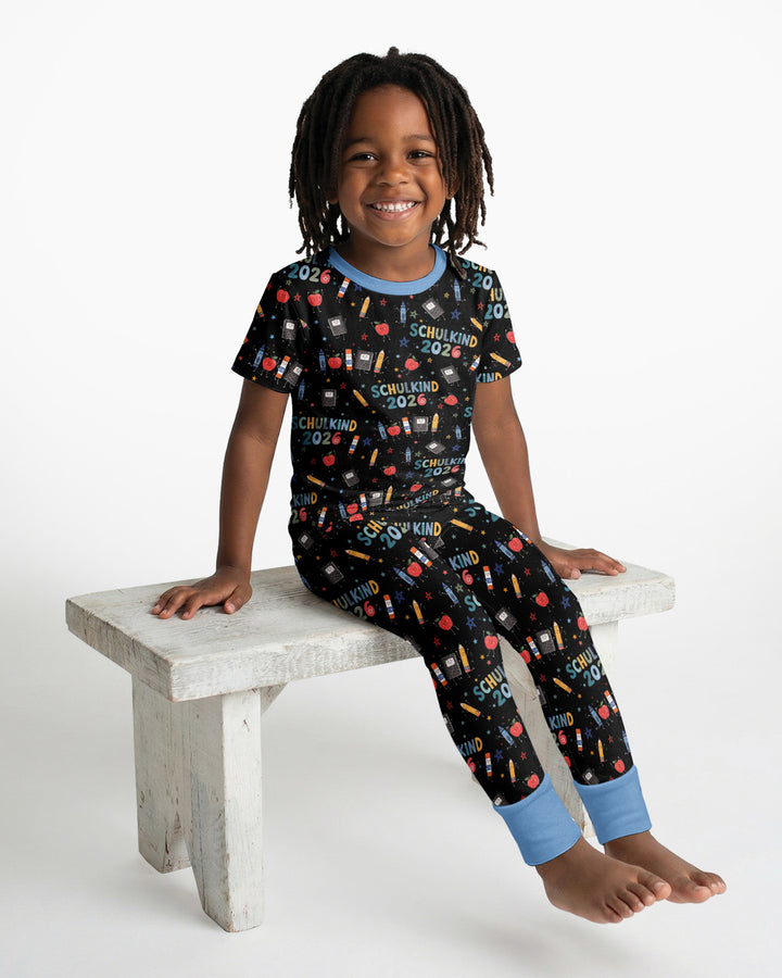 Zweiteiliges, kurzärmliges Pyjama-Set mit Marienkäfern