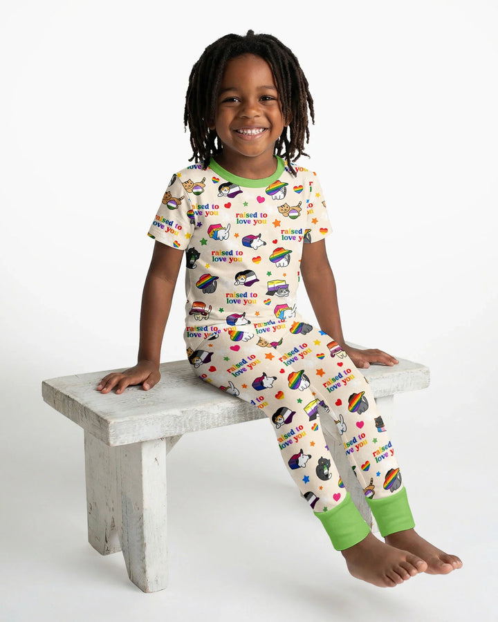 Zweiteiliges, kurzärmliges Pyjama-Set mit Marienkäfern