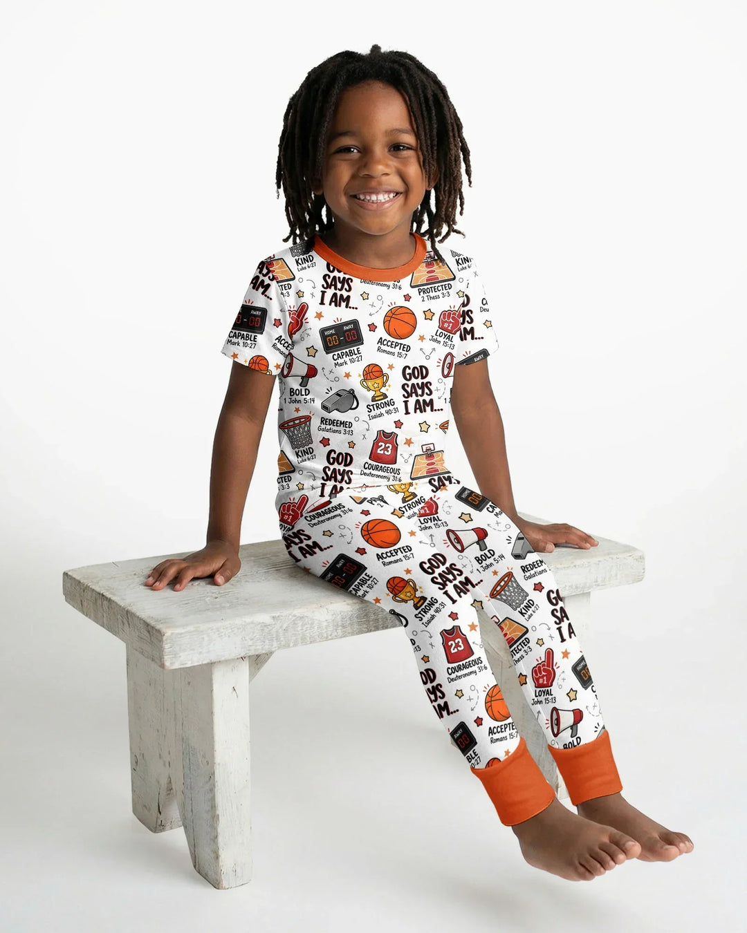 Zweiteiliges, kurzärmliges Pyjama-Set mit Marienkäfern