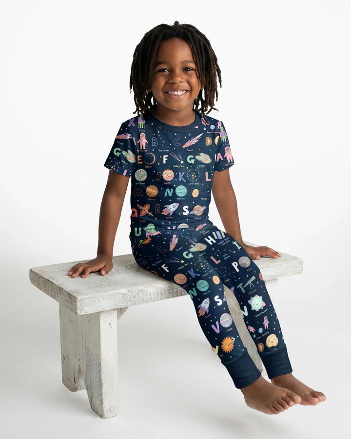 Zweiteiliges, kurzärmliges Pyjama-Set mit Marienkäfern