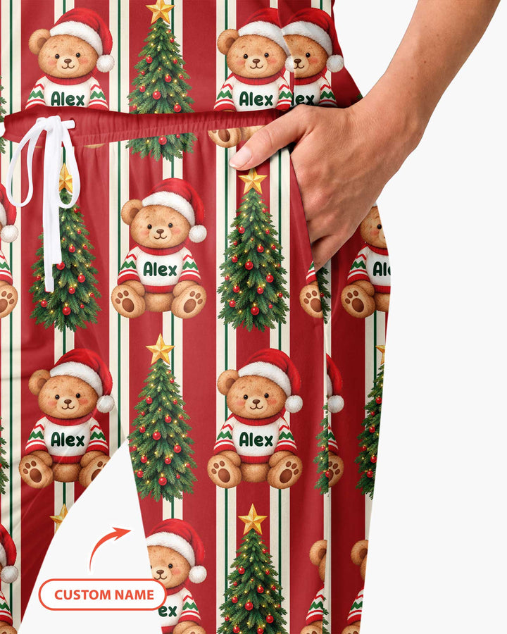 Christmas Bear Bamboo Women Pajama Set