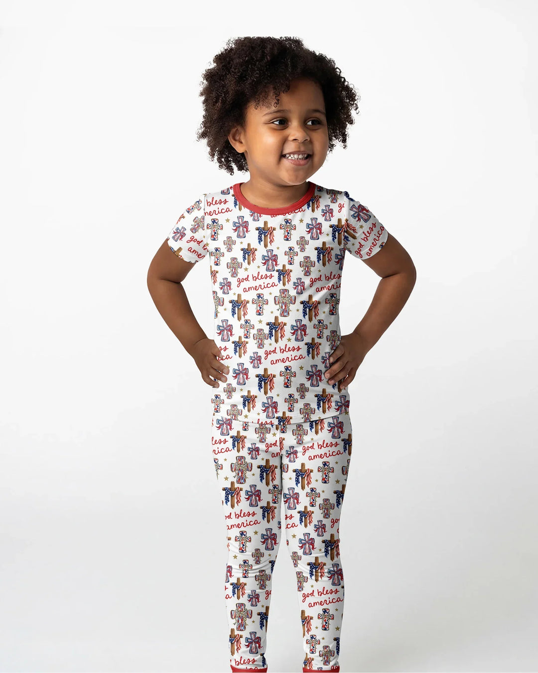 Zweiteiliges, kurzärmliges Pyjama-Set mit Marienkäfern