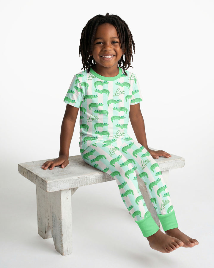 Zweiteiliges, kurzärmliges Pyjama-Set mit Marienkäfern