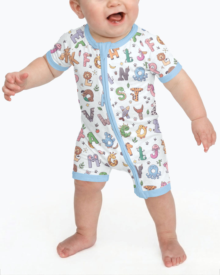 Animals Alphabet Bamboo Shorty Zippy