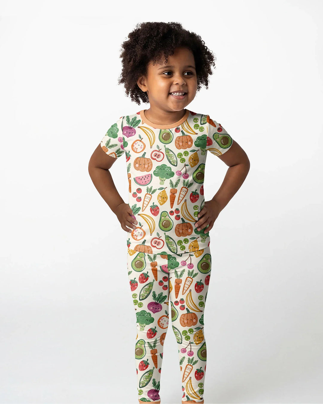 Zweiteiliges, kurzärmliges Pyjama-Set mit Marienkäfern