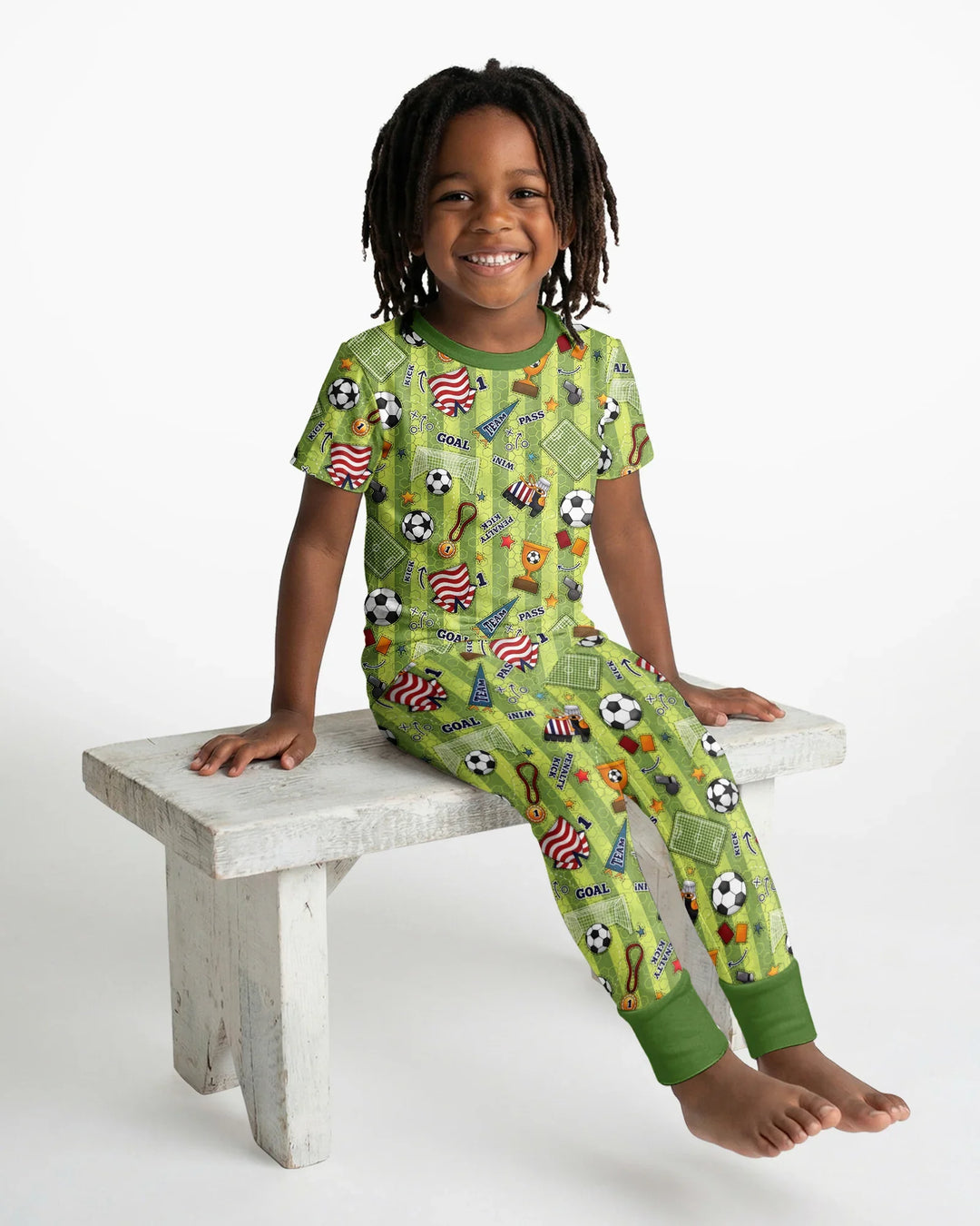Zweiteiliges, kurzärmliges Pyjama-Set mit Marienkäfern