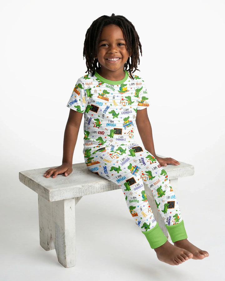 Zweiteiliges, kurzärmliges Pyjama-Set mit Marienkäfern